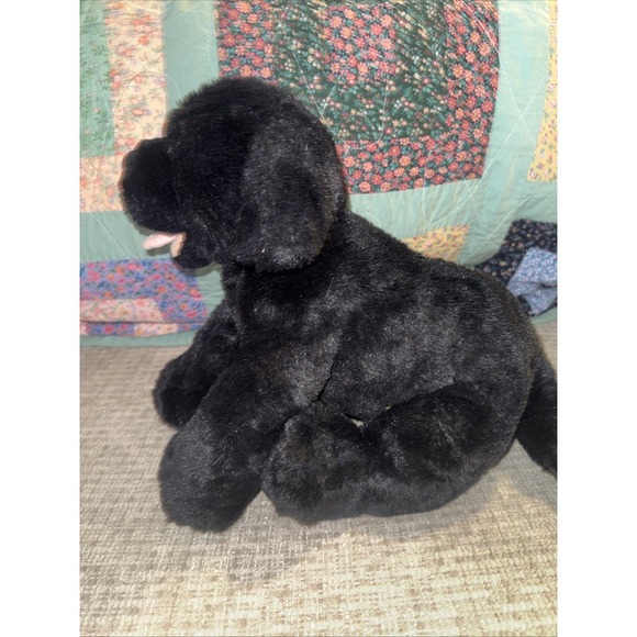 Build A Bear 12" Stuffed Animal Black Lab Retriever Puppy Dog Plush No Sound - Picture 3 of 8